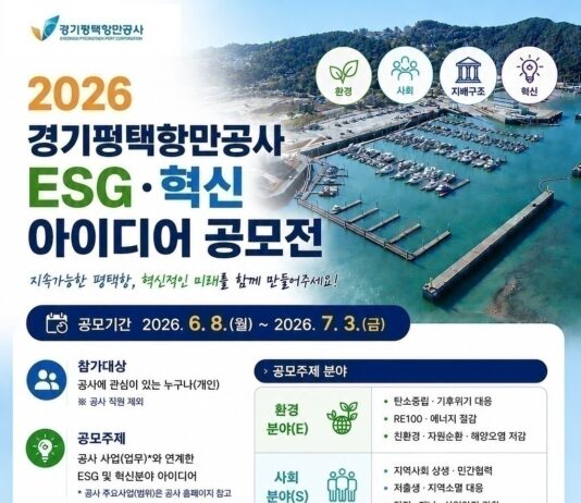 경기평택항만공사, ‘ESG·혁신 아이디어 공모전’ 개최